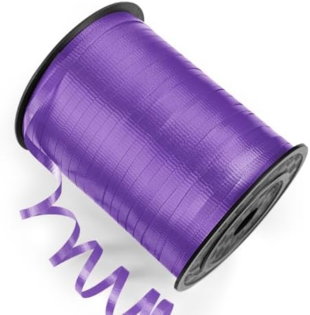 500 Yards Purple Crimped Curling Ribbon with Spool