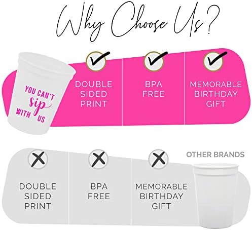 You Cant Sip With Us Party Cups Set of 12