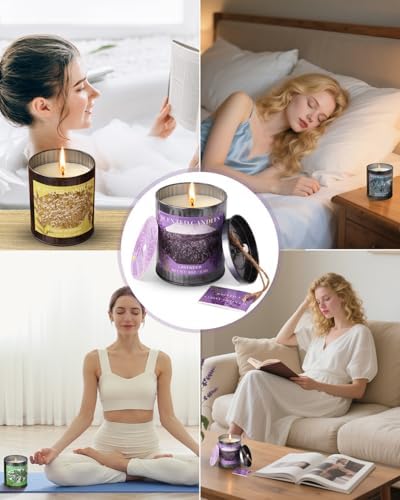 Scented Candles for Home 8oz Soy Candle 50H Burn Sea Salt Sage