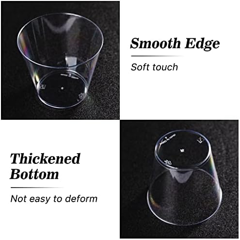 N9R 100PCS Clear Plastic Cups 9oz for Parties