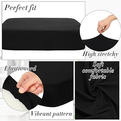 Newwiee 8Pcs Stretchy Outdoor Cushion Covers for Patio Furniture