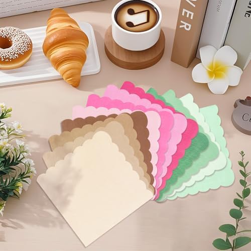 120PCS Gradient Brown Cocktail Napkins for Parties