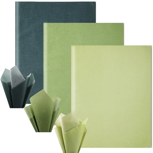 90 Sheets Sage Green Tissue Paper for Gift Wrapping