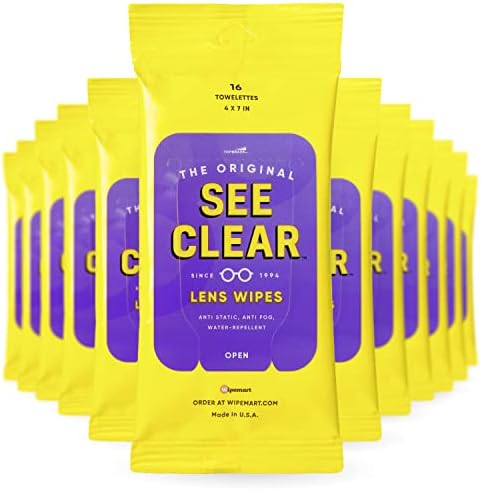See Clear Original Lens Cleaning Wipes 192 Count Resealable Packs