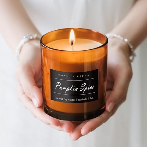 MOASITN Pumpkin Spice Scented Large Candles for Home