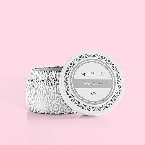 Capri Blue Volcano White Travel Tin Candle - Luxury Soy Wax Blend
