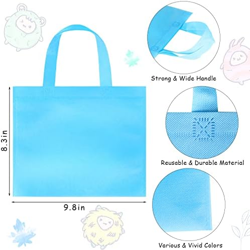 30 Pack Non Woven Party Bags with Handles for Kids