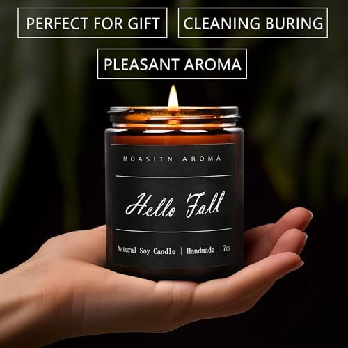 MOASITN Fall Scented Candles for Home - Natural Soy Aromatherapy Candles 7oz
