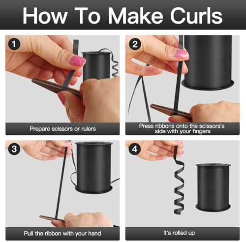 Black Curling Ribbon 15 Wide 500 Yards Gift Wrap String