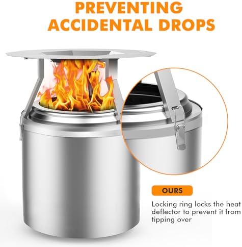 Dirza Heat Deflector for Solo Stove Yukon 27 Fire Pit