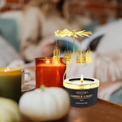 Kellys Custom Candles Rotating Birthday Cake Scented Candle Set