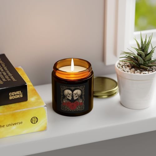 Romantic Skull Scented Candles for Gothic Home Decor 1