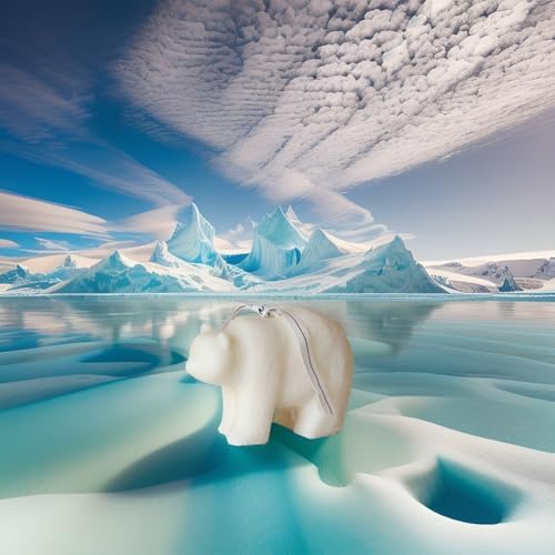 Polar Bear Scented Candle with Floral Aroma