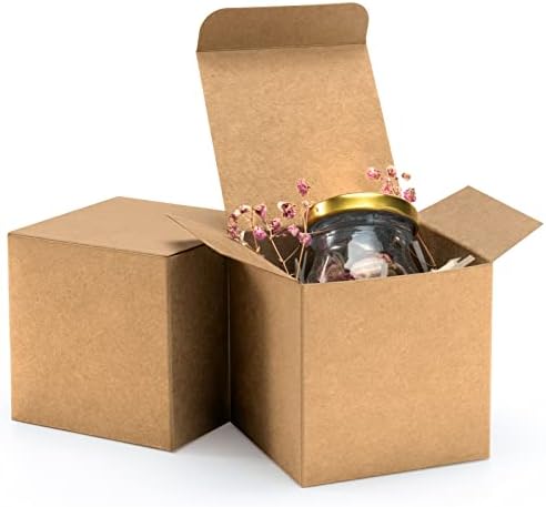ValBox 3x3x3 Brown Gift Boxes 50pcs