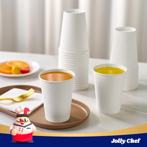 JOLLY CHEF 300 Pack 12 oz Disposable Paper Cups