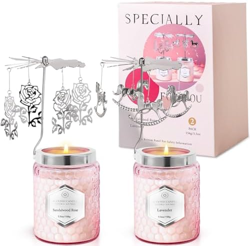 Rotatable Scented Candles for Women 55 Oz Set