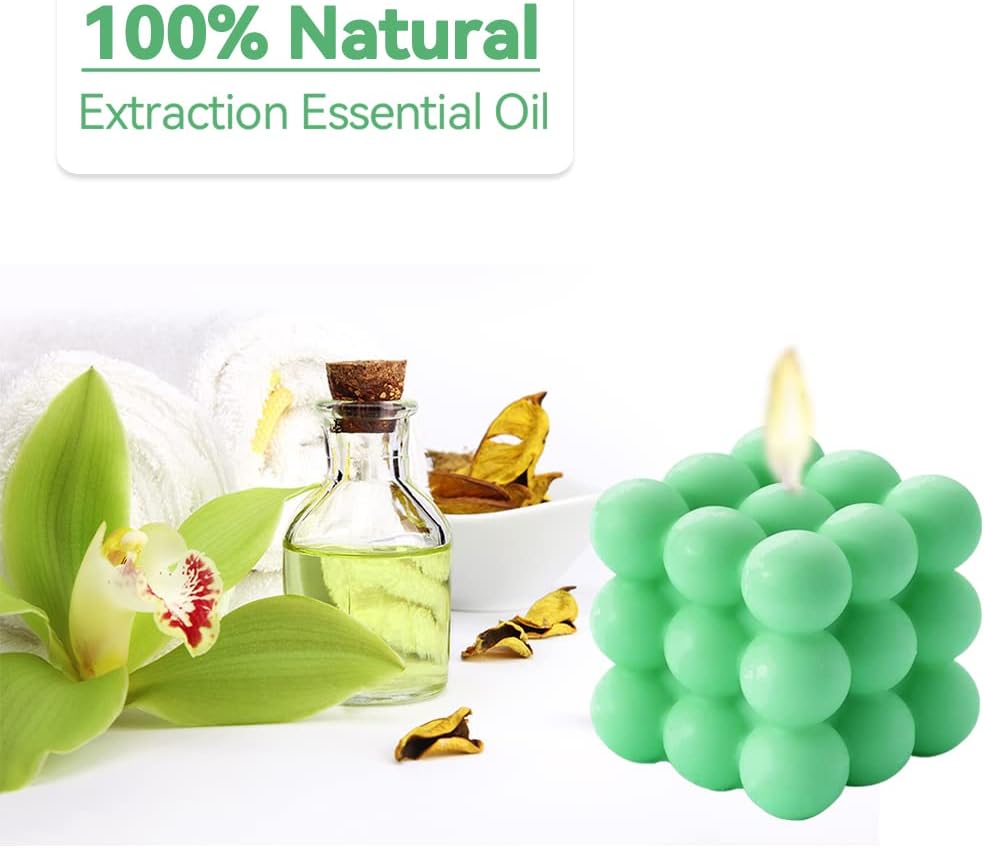 Scented Bubble Cube Candles with Freesia Scent