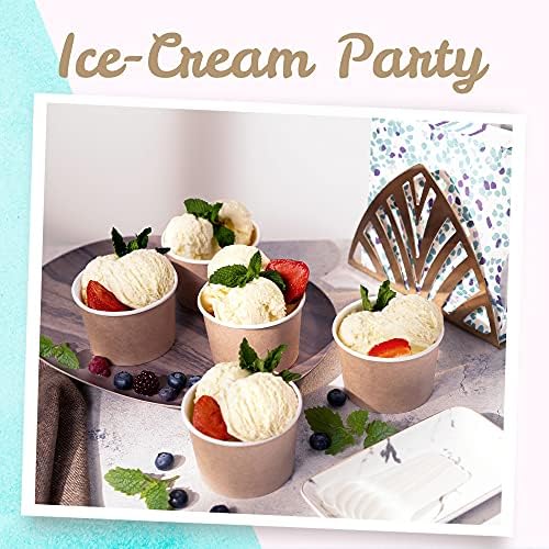 MATICAN 100-Count 9-Ounce Disposable Ice Cream Cups