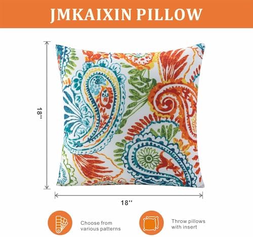 JMKaixin Waterproof Decorative Throw Pillows Pack of 2