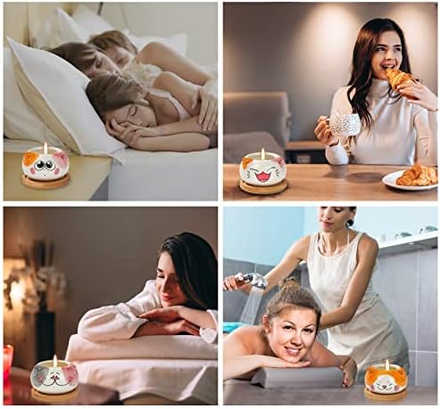 Kinforse Scented Candles 6 Pack Cat-Themed Gifts for Women