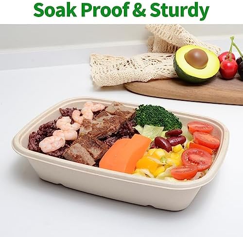 Bloomoon 100 Pack 32 oz Large Paper Bowls