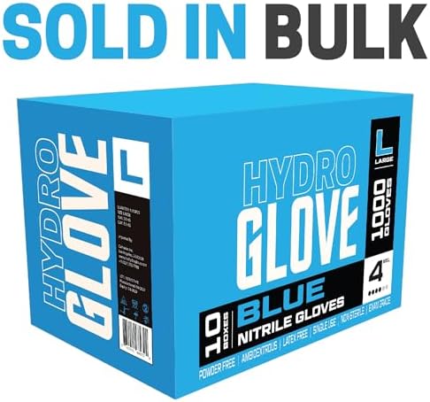 4 Mil Blue Nitrile Gloves Case of 1000
