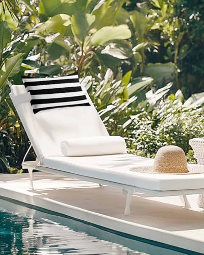 Adjustable Head Pillow with Elastic Strap for Garden and Chaise Lounge