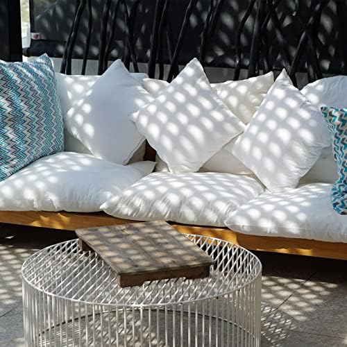 Fixwal 4 Pack 18x18 Outdoor Waterproof Pillow Inserts
