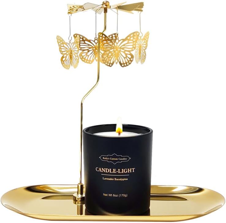 Kellys Custom Candles Rotating Butterfly 6 oz Set