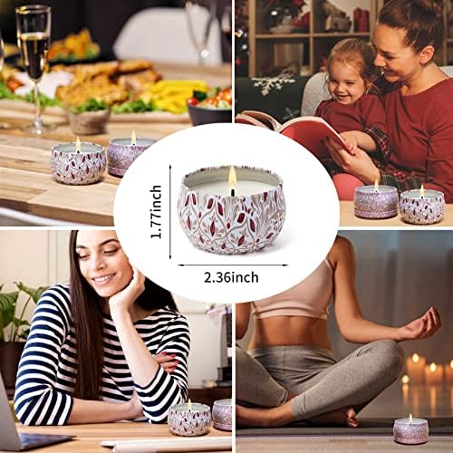 AGOL Aromatherapy Candles 2 Pack Natural Floral Cherry Vanilla Set