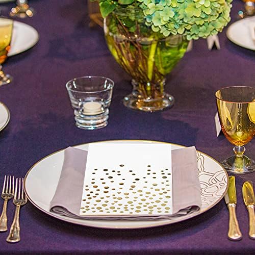 Gold Foil Napkins Pack of 120 for Weddings and Parties
