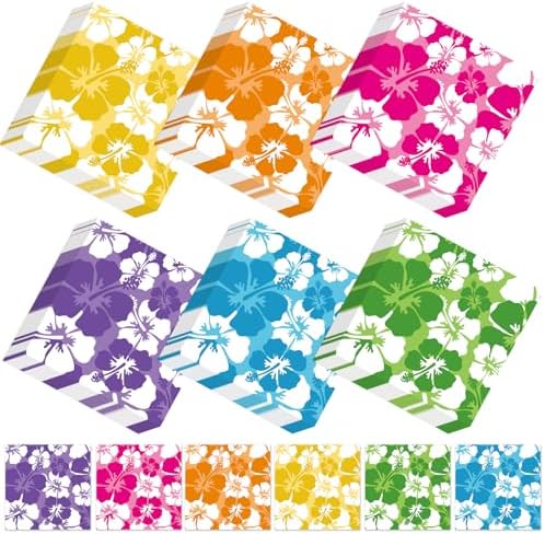 120 Pcs Hibiscus Paper Napkins Summer Party Decorations