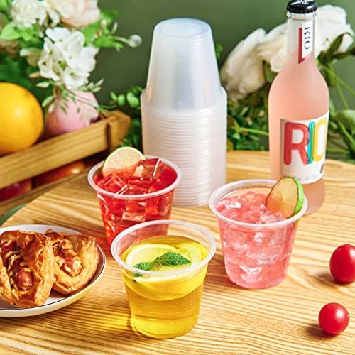 Lilymicky 300 Pack 9 Oz Clear Plastic Cups for Parties