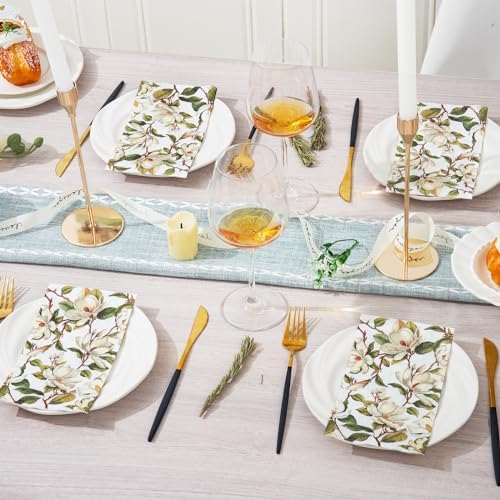 Homlouue Vintage Magnolia Flower Napkins 100PCS