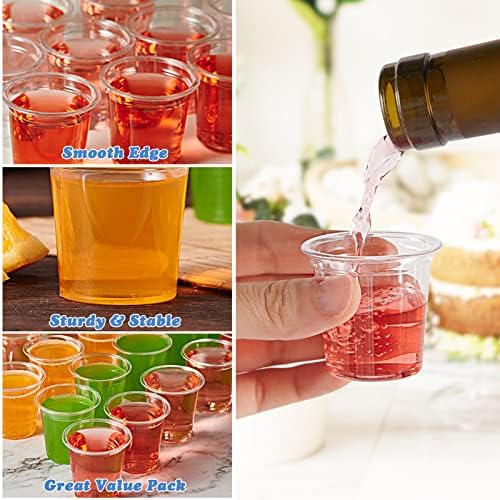 Lilymicky 500 Pack 1 Ounce Clear Shot Glasses