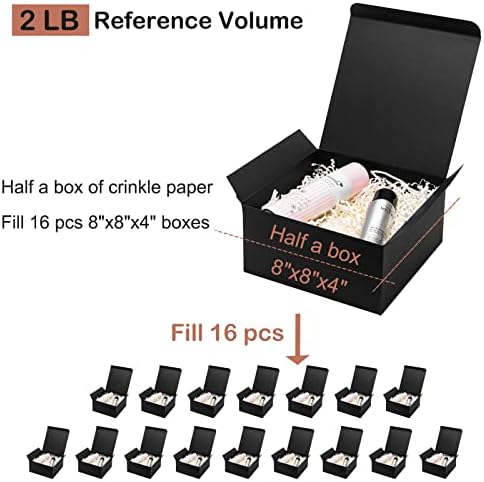 Mefleet Crinkle Cut Paper Shred Filler for Gift Boxes