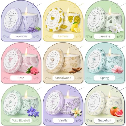 WarmEmbrace Scented Candle Set of 9