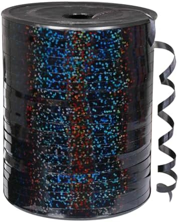 500 Yard Black Shiny Curling Ribbon for Gift Wrapping