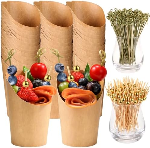 50 Pcs Charcuterie Cups with Cocktail Picks