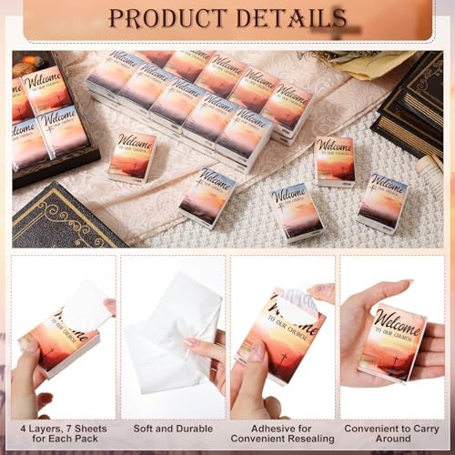Glenmal 100 Pack Pocket Facial Tissues Travel Size 3 Ply