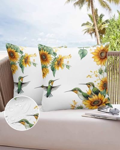 Yukro Waterproof Pillow Covers Pack of 2 18x18 Inch