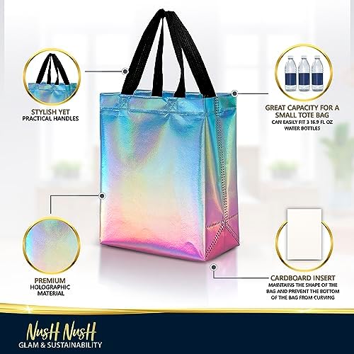 Nush Nush Gradient Bags Medium Set of 12 Aqua to Pink Reusable