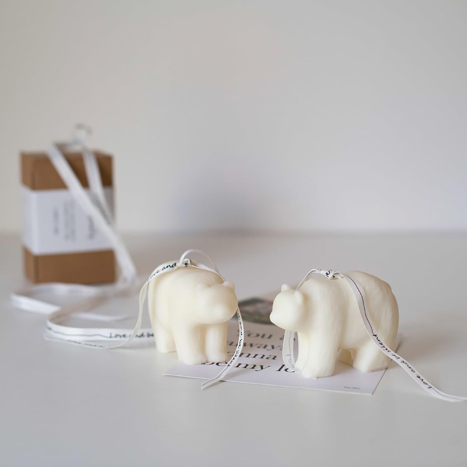 Polar Bear Scented Candle with Floral Aroma