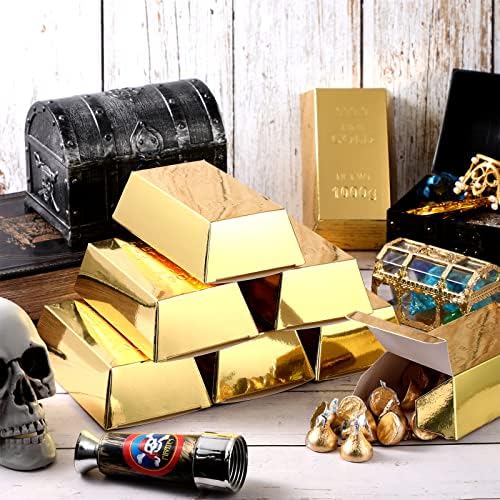Honoson Gold Bar Party Favor Boxes 24 Pcs