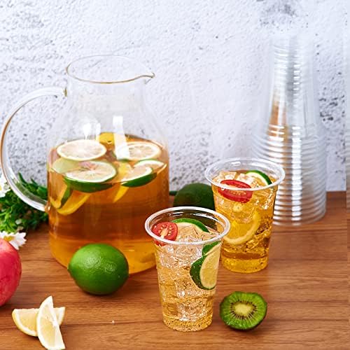 Lilymicky 200 Pack 10 oz Clear Plastic Cups for Parties