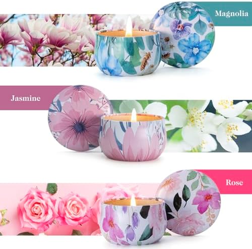 Hausware 3 Pack Scented Candles with 72H Burning Time