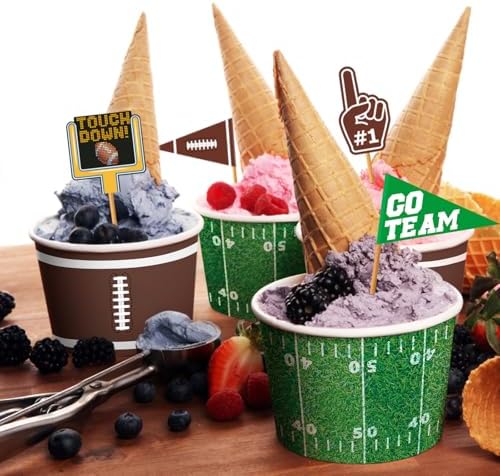 Gatherfun Football Snack Cup Kit for 50 Guests