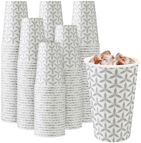 Lamosi 180 Pack 16 oz Coffee Cups Leakproof Disposable