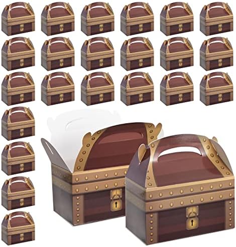 BLUE PANDA Pirate Theme Treat Boxes 24-Pack