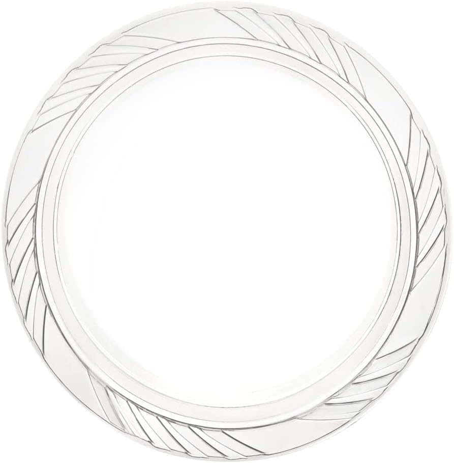 Munfix 100 Clear Plastic Plates Set 9 Inch Disposable